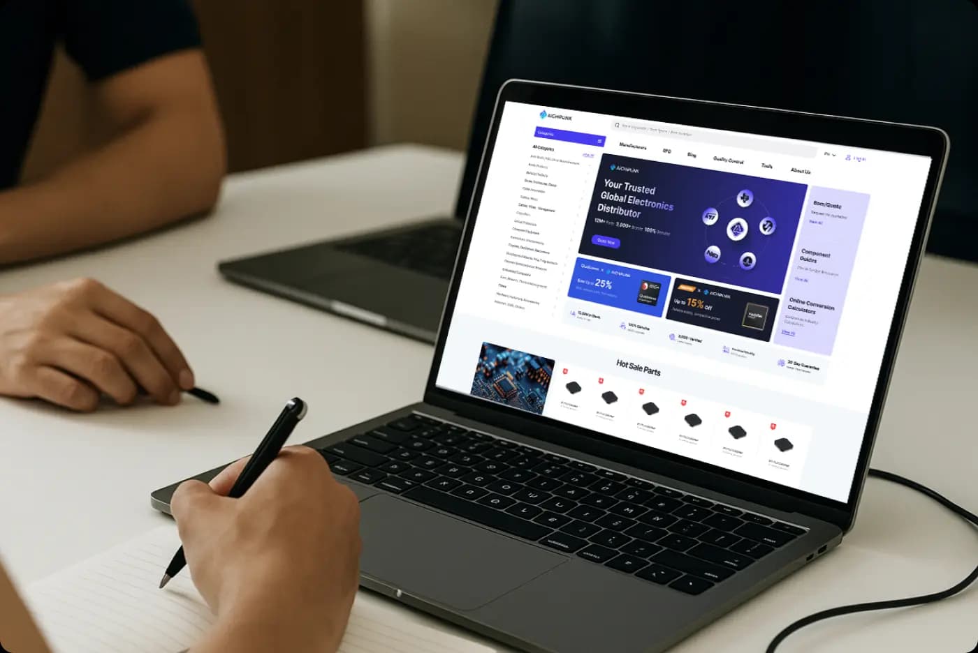AIChipLink partners collaborating on digital procurement platform