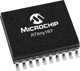 Microchip ATTINY167-A15MZ