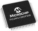 Microchip PIC24HJ128GP206-I/PT