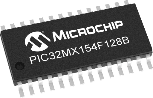 Microchip PIC32MX154F128B-I/MM